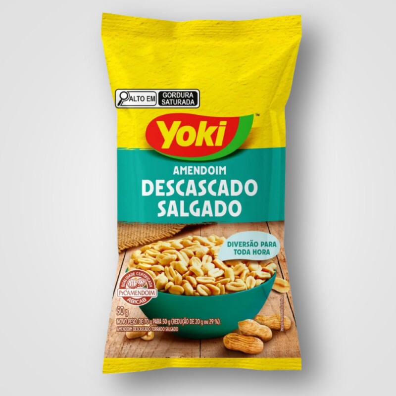 AMENDOIM DESCASCADO SALGADO 12X50G