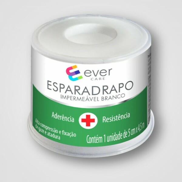 ESPARADRAPO IMPERMEAVEL BRANCO 5CMX4,5M EVER CARE CX144