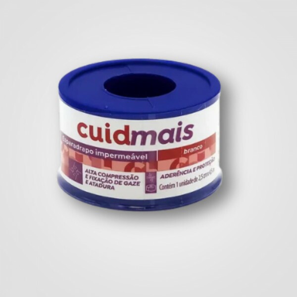 ESPARADRAPO IMPERMEAVEL BRANCO 2,5CMX4,5M CUIDMAIS CX48 ESPARADRAPO IMPERMEAVEL BRANCO 2,5CMX4,5M CUIDMAIS CX48